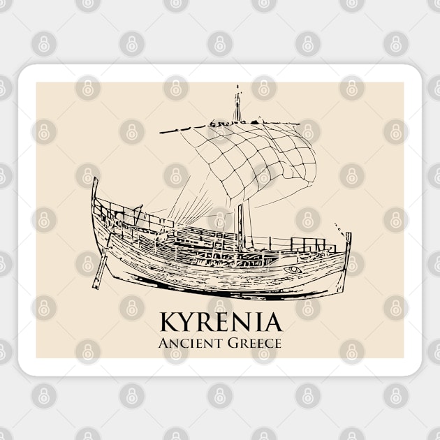 Kyrenia Ancient Greek Ship Magnet by Lakeric